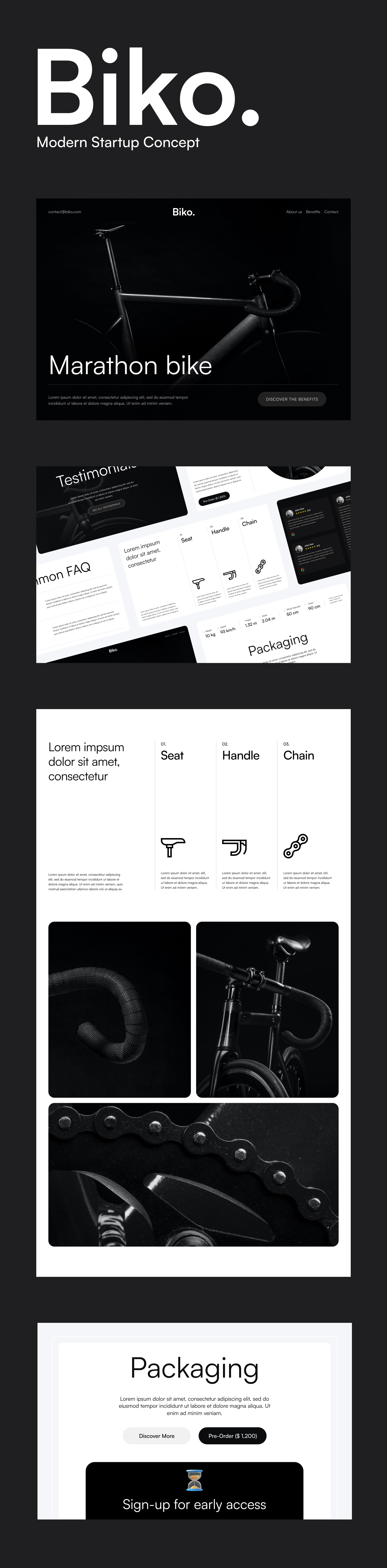 Biko - Startup Landing Page Concept animation business clean concept creative design figma design graphic design illustration landing page minimal modern simple startup ui web web design webflow