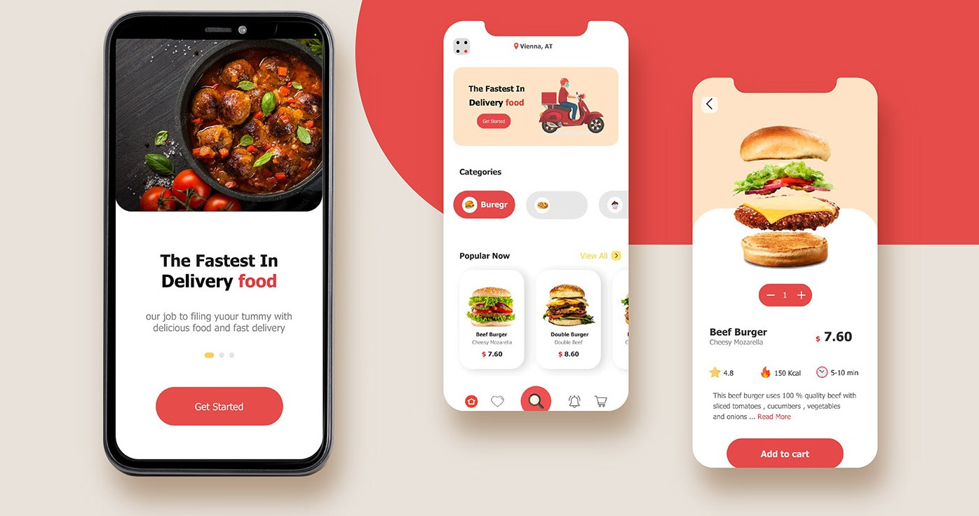 Food delivery application UIUX design by Amirhossein on Dribbble