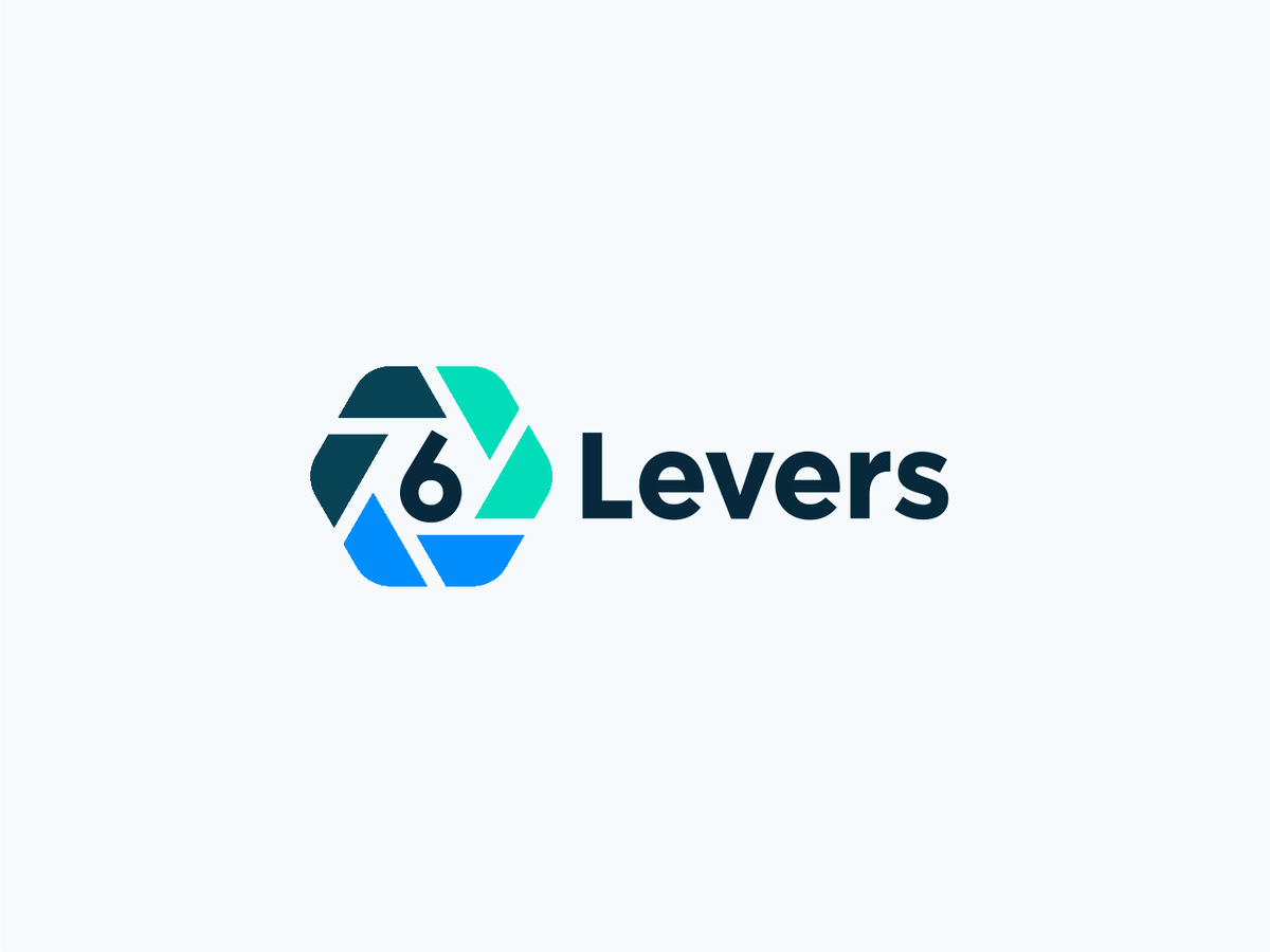 6 Levers - Logo animation blue brand branding clean design graphic design identity levers logo logo animation logo design mint modern mograph motion graphics new playful six spiral