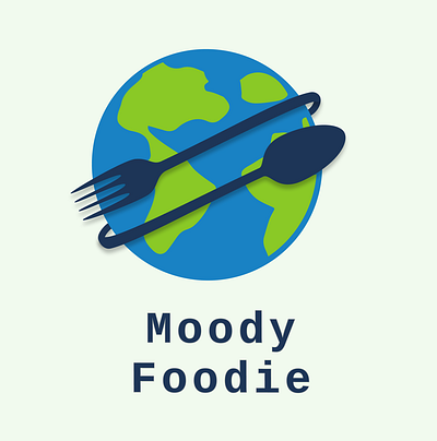 Moody Foodie Logo branding design illustration logo