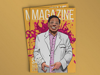 Magazine graphic design illustration