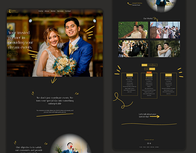 Exemia Website - Case Study agency branding case study design figma landing page ui uiux ux web web design website website design wedding