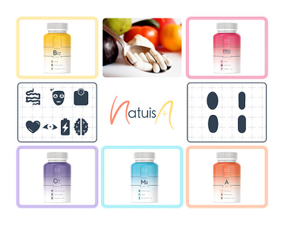 Natuisa - supplement brand brand design branding complément alimentaire design design graphique designer graphique designer portfolio graphic design graphic designer health illustration logo logo designer packaging designer supplement