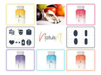 Natuisa - supplement brand brand design branding complément alimentaire design design graphique designer graphique designer portfolio graphic design graphic designer health illustration logo logo designer packaging designer supplement