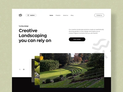 Landscape Design Agency Website agency agency website company company website corporate corporate website design home page portfolio site web web design website