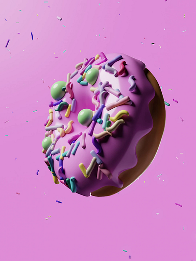 Donut 3d animation design graphic design illustration motion graphics ui ux