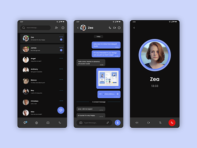 Messaging Mobile App app chat chatting communication design message messaging screen ui