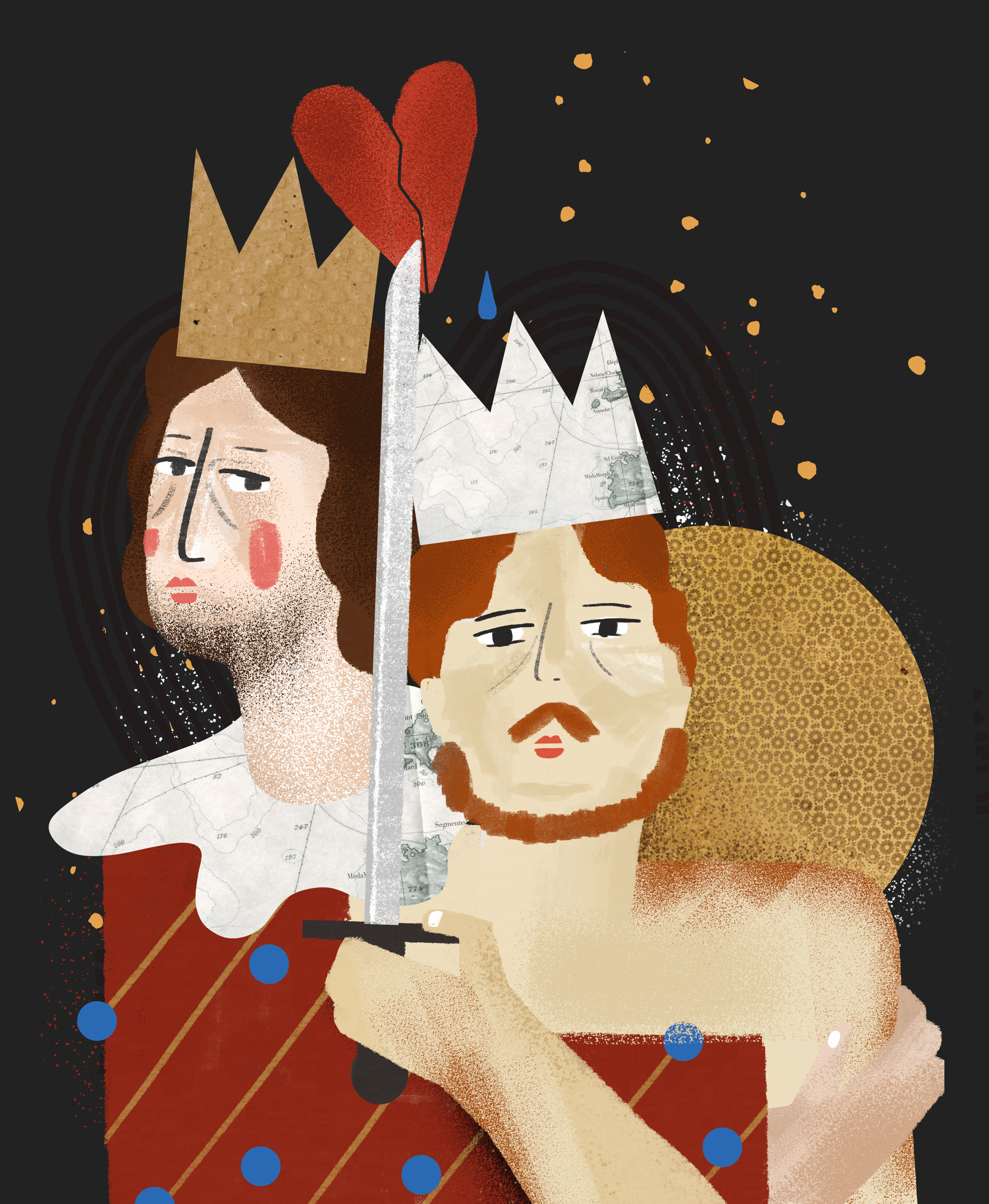 Solomon's-Crown editorial illustration illustration art