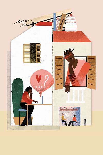 The Neighbor Favor editorial illustration illustration art