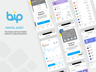 BiP Digital Asset app balance banking bip bitcoin crypto design digital invest mobile design ui ui design user experience user interface ux ux design wallet