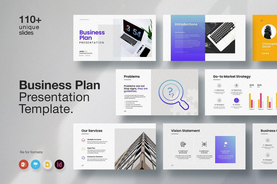 Business Plan PowerPoint Template by Arifin on Dribbble