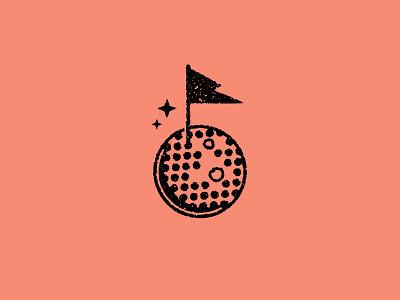 Hole-in-One design golf illustration texture vector