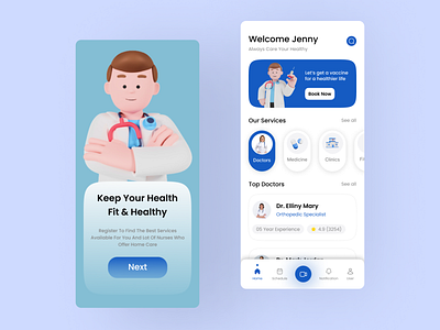 Health & Appointment Mobile App UI Design Concept........ app design design graphic design health app ui design healthy ui design illustration medical app design mobile app design movie app desing ui ui deisgn ui ux design ux design visual design