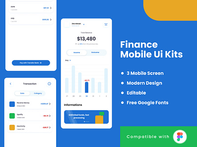 Finance Mobile App app banking design finance mobile money payment screen ui