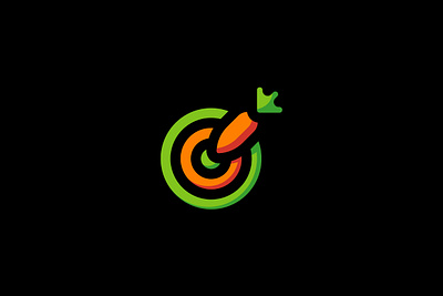 Target Carrot Logo brand branding carrot green logo logos modern target