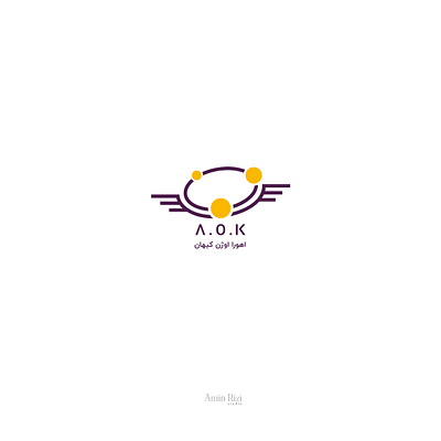Ahoura Aouzhan Keyhan logo aminrizi brand design graphic graphic design logo logodesigner