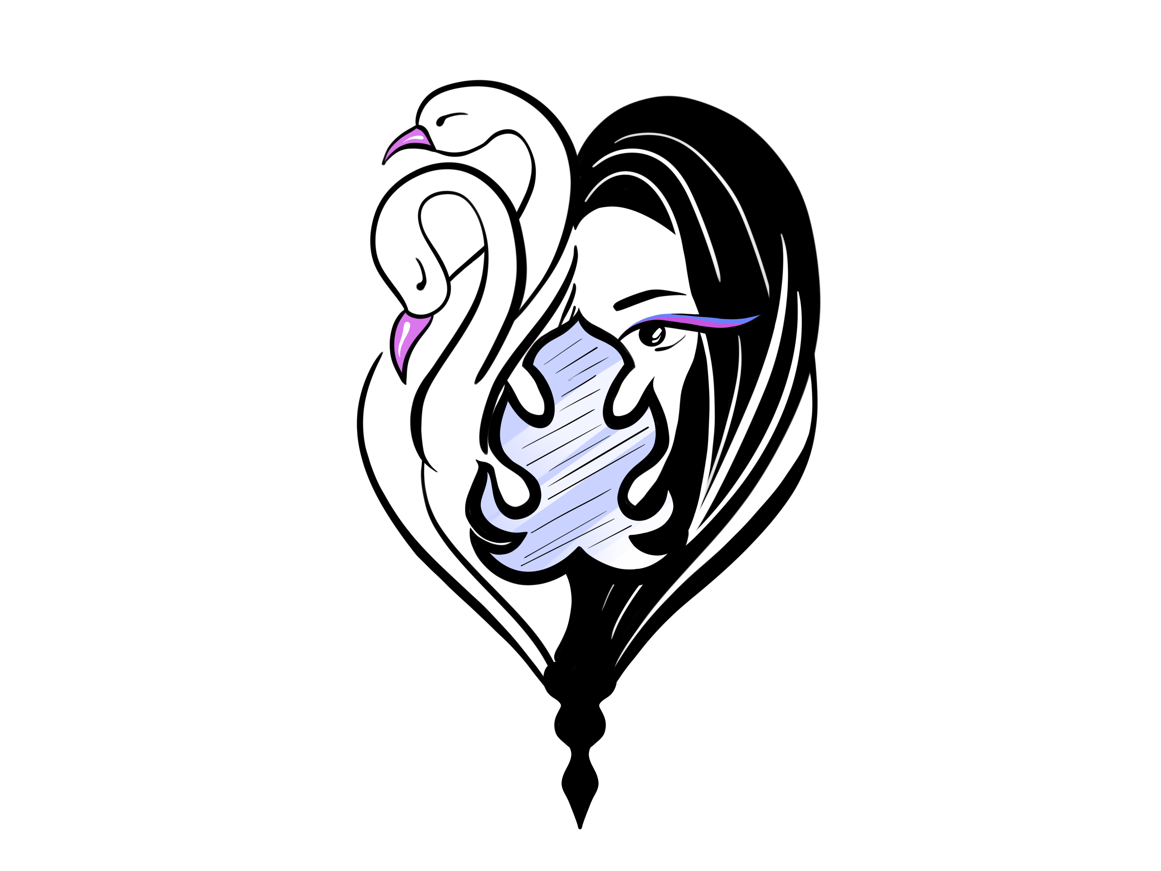 Look at the mirror. What do you see? beauty beauty salon brand branding eye fashion hairstyles illustration makeup mirror swan