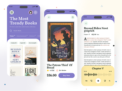 Book Reader App Design app book book reader branding design figma graphic design illustration interface mobile app design pdf reader trending ui ux design
