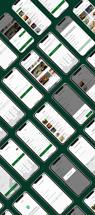 Leafy | Vegan App app design food illustration ui uidesign ux uxui