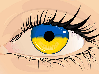 Freedom in our eyes! Glory to Ukraine! anime eye eye fight for dignity freedom glory stand with ukraine stoprussia ukraine ukrainian war