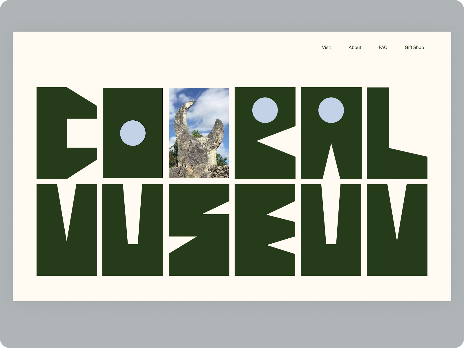 Coral Museum Hero by Marjory Mejia on Dribbble