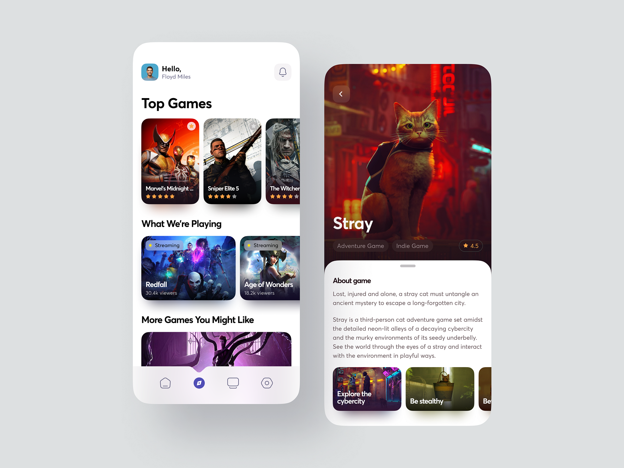 Game Store Platform App | Streaming App by Ivan Saverchenko on Dribbble