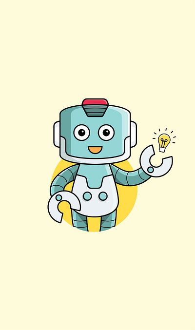 Idea Robot Logo creative