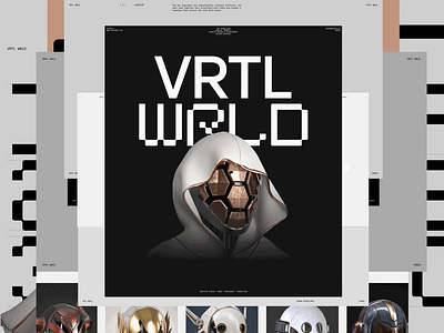 VRTL WRLD™ — Behance animation brand brand identity branding logo typography visual identity web website