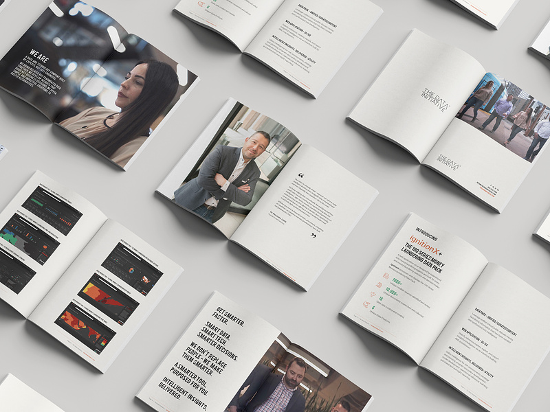 The Data Initiative Company Book design graphic design layout design print