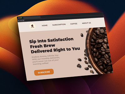 Coffee Subscription Service Website branding css figma frontend graphic design html ui uiux web design website