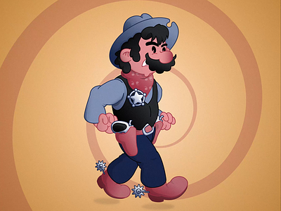 Animated Daily Doodle - "Sheriff" after effects animation animation artist character character animation character creation contrast daily art digital art doodle flat design illustration motion design retro sheriff vector vector illustration vintage