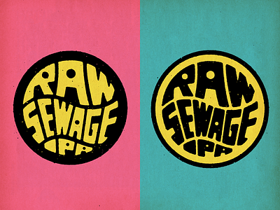 Raw Sewage IPA - Logo Exploration beer beer label illustration ipadpro procreate