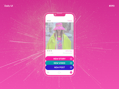 Create New — Daily UI #090 app challenge create new daily daily ui daily ui 090 dailyui dailyui 090 dailyui090 post ui ux