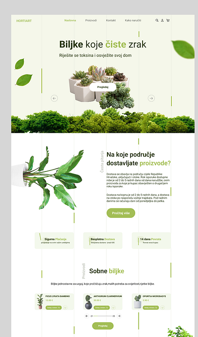 Plant WebShop design graphic design modern plant ui webshop webshop plant