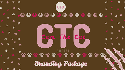 Cam the Cat Artist Branding Package branding graphic design logo sales