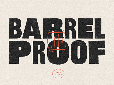 Barrel Proof alcohol barrel bourbon lettering letterpress press printing press proof rye typography whiskey