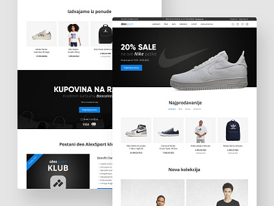 Sport E-Commerce Website design e commerce figma minimal online store responsive shoes sport sportswear ui ui design ui ux user experience user interface ux web web design web shop website website design