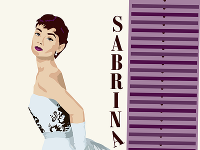 Sabrina Poster design graphic design illustration typography vector