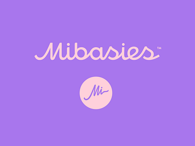 Mibasies branding calligraphy custom flow fun identity kids lettering logo logomark mabasies modern playful pleasant premium script simple sophisticated type unique