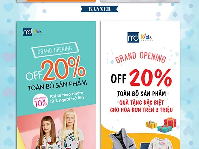 Children's fashion brand design illustration