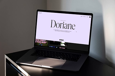 Personal Portfolio - Doriane design designer digital design homepage illustration interaction layout mouse interaction personal portfolio ui website