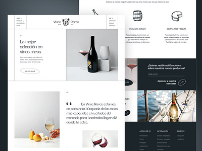Wine Ecommerce Brand - Web Design branding logo ui uiux user interface