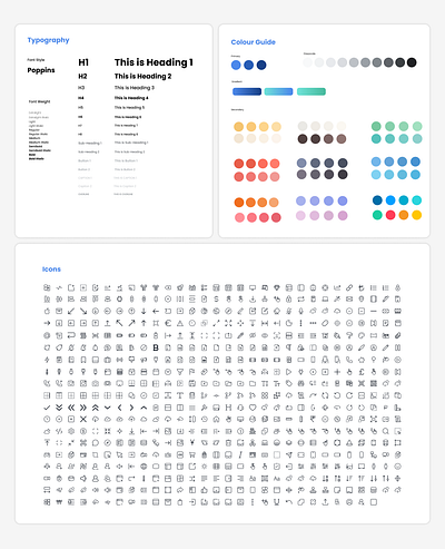 Style Guide dashboard graphic design ui ux