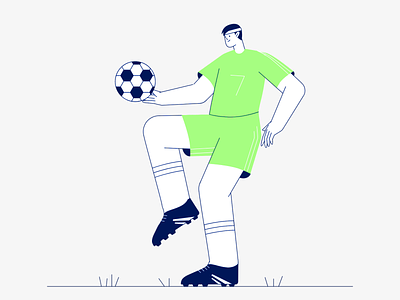 Football Player animated illustration animatedlottie animation creattie design football footballplayer healthy lifestyle illustration juggle juggling lottie lottieanimation motion graphics soccer uianimation