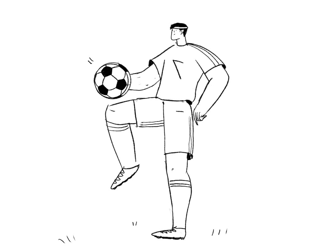 football-player-by-creattie-on-dribbble