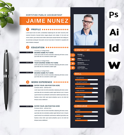 New Certified Public Accountant Cv Template resume infographic