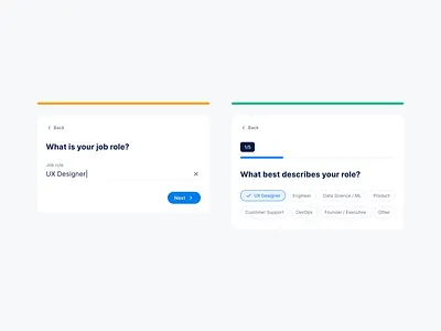 Account Creation Flow account creation create account design form minimal multi select product design questionnaire saas sergushkin sign in sign up signin signup stepped flow testimonial ui design user interface ux ux design