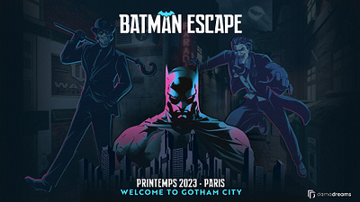 🦇 Batman Escape 3d animation batman city cutouts dc comics escape game gotham joker paris riddler vfx video editing visual effects warner bros