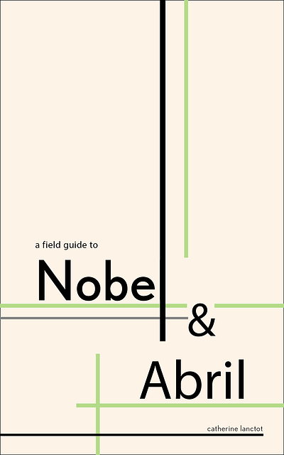 Nobel & Abril Book Cover design graphic design typography