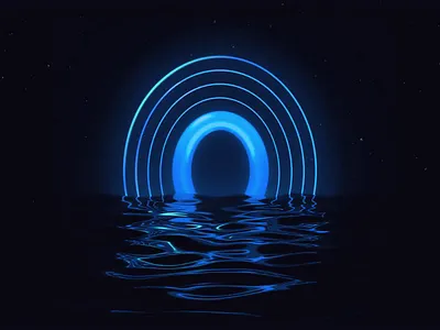 Relaxing zero animation 0 3d arnold renderer cinama4d cinema4d colorful design graphic design illustration neon zero